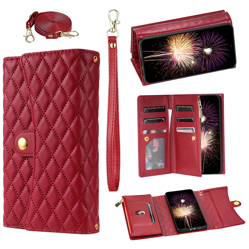 BKS-002 For Xiaomi Redmi 13C 4G / Poco C65 4G PU Leather Wallet Phone Cover Zipper Pocket Stand Case BKS-002 For Xiaomi Redmi 13C 4G / Poco C65 4G PU Leather Wallet Phone Cover Zipper Pocket Stand Case